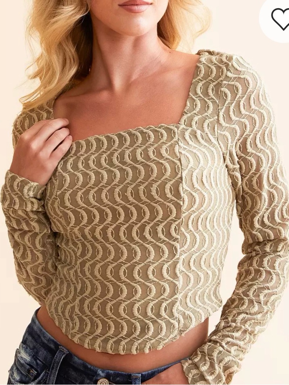 Willow & Root Wavy Textured Top